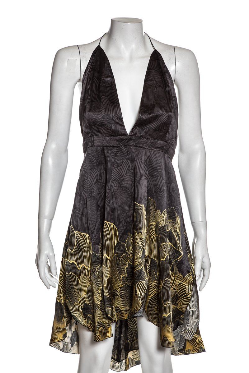 Louis Vuitton Crossover Bust Dress, Black, 40