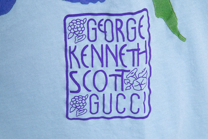 Gucci X George Kenneth Scott Blue T-Shirt SZ L – TBC Consignment