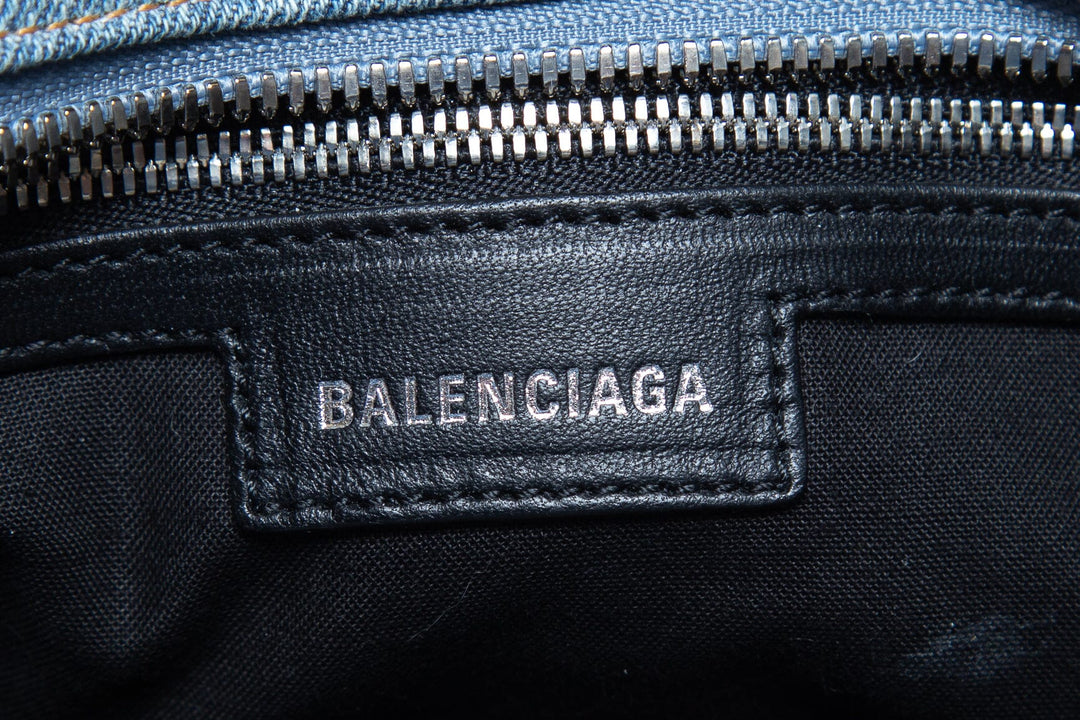 Balenciaga Denim Rhinestone City Shoulder Bag – TBC Consignment