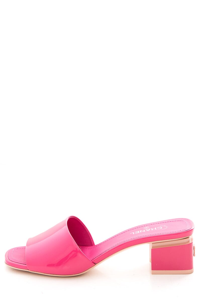 Chanel 2022 SS Pink CC Sandal Mules SZ 37.5 – TBC Consignment